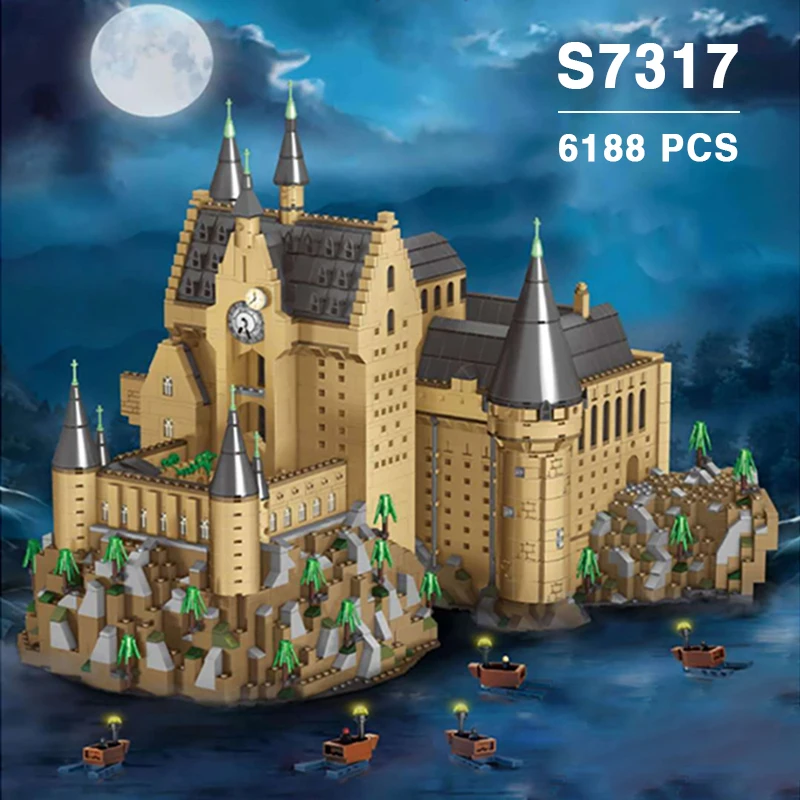 2021 Новый MOC 3 в 1 волшебная модель фильма замок центральный совместимый 16060