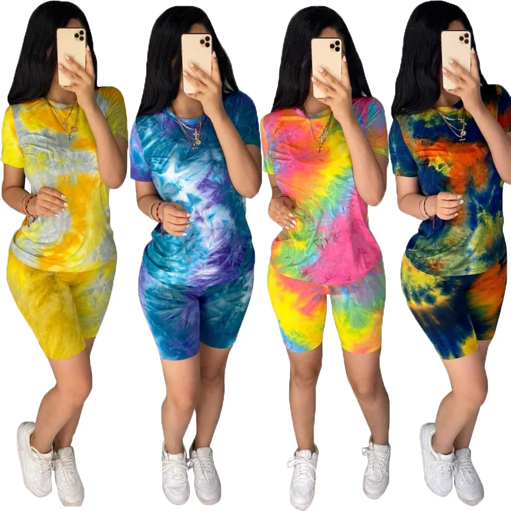 12CM759 Summer Women Casual Two Piece Set Top and Tie-dyed Print O-neck Pants Tracksuit Sweatsuit Outfits
12CM759 Summer Women Casual Two Piece Set Top and Tie-dyed Print O-neck Pants Tracksuit Sweatsuit Outfits