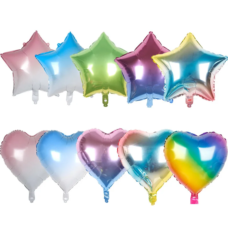 5pcs 18 inch gradient color five-pointed star balloon rainbow heart shape baby shower wedding birthday party decoration balloons
5pcs 18 inch gradient color five-pointed star balloon rainbow heart shape baby shower wedding birthday party decoration balloons