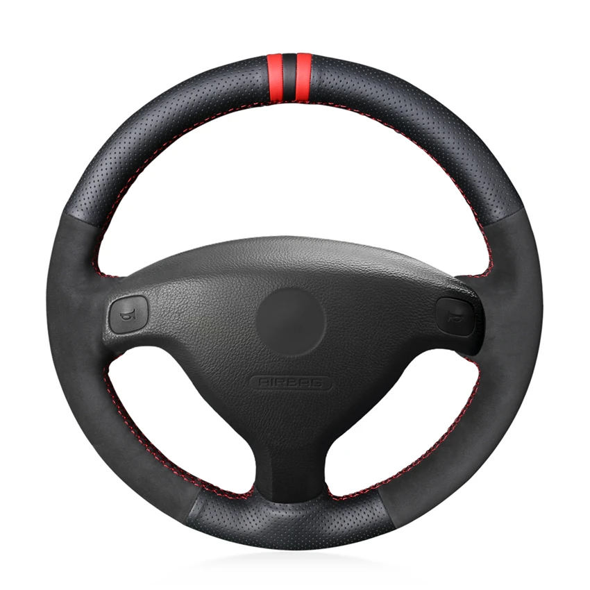 Black Genuine Leather Suede Hand Sew Anti-slip Car Steering Wheel Cover for Opel Astra (G) 1998-2004 Zafira (A) 1999-2005
Black Genuine Leather Suede Hand Sew Anti-slip Car Steering Wheel Cover for Opel Astra (G) 1998-2004 Zafira (A) 1999-2005