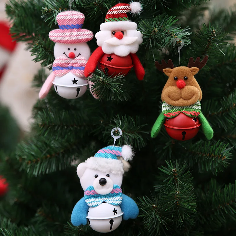 Santa Claus Elk Snowman Bear Doll With Bell Christmas Tree Hanging Pendant Decoration Ornaments Xmas Kids Gift DIY Accessories 
Santa Claus Elk Snowman Bear Doll With Bell Christmas Tree Hanging Pendant Decoration Ornaments Xmas Kids Gift DIY Accessories