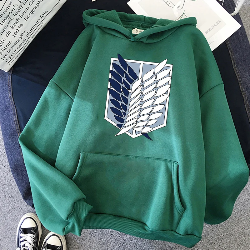 2021 Anime Hoodie Attack on Titan Hoodied Long Sleeve Streetwear Harajuku Sweatshirt Women Unisex Sport Hoody Green Tops
2021 Anime Hoodie Attack on Titan Hoodied Long Sleeve Streetwear Harajuku Sweatshirt Women Unisex Sport Hoody Green Tops