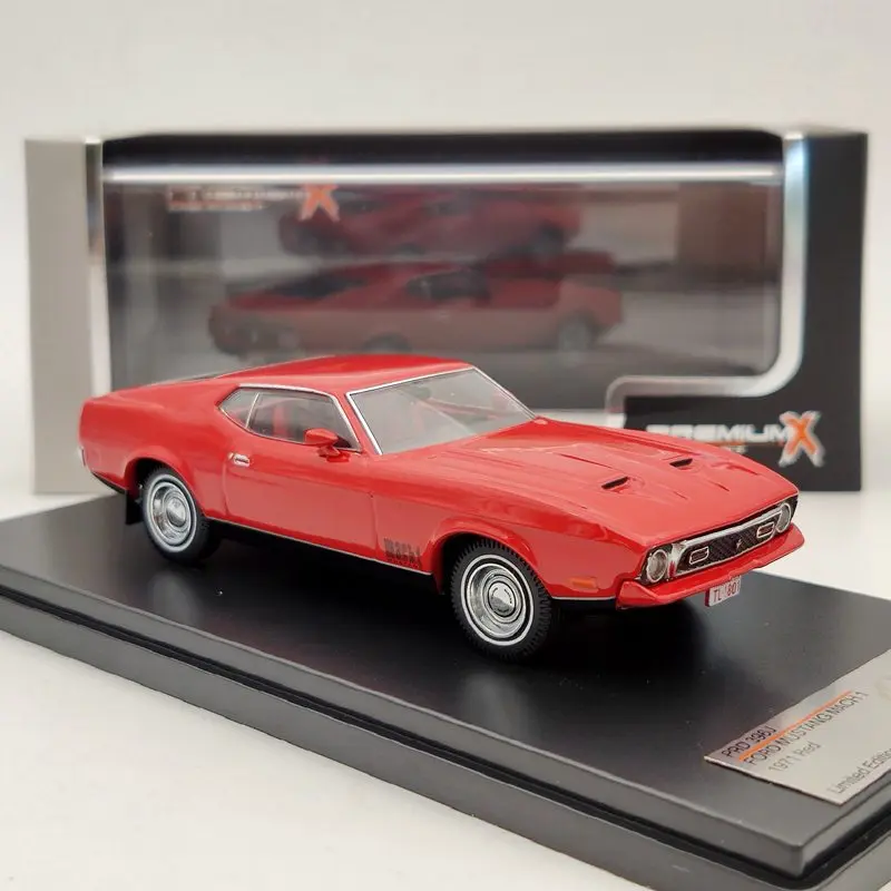 1/43 Премиум X для Ford Mustang Mach 1 синие/Серебристые/красные литые модели автомобиля