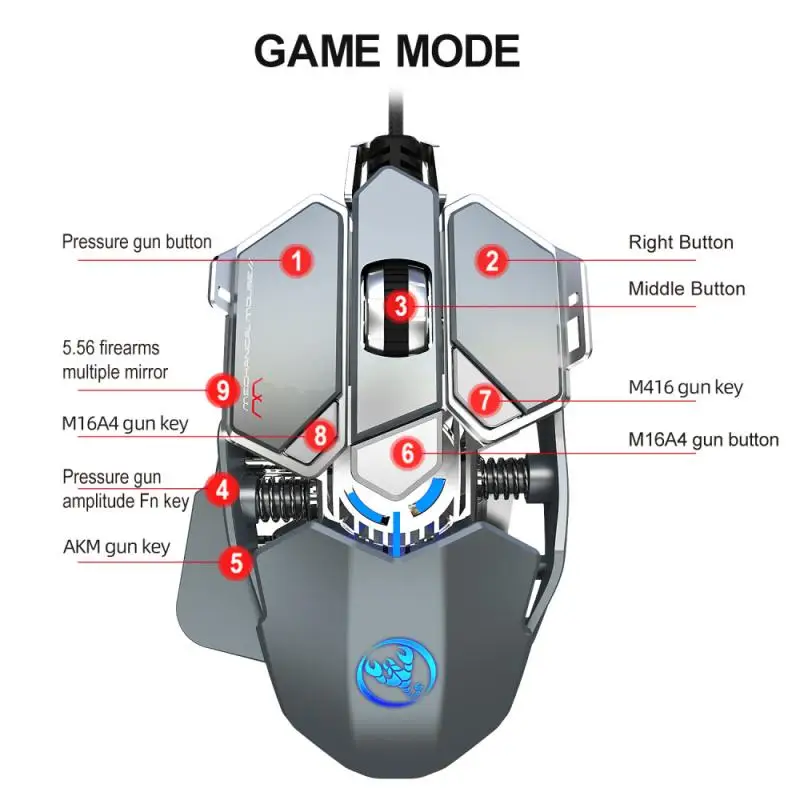 J600 Gaming Mouse Gamer 9 Keys Programmable Wired Mechanical Mouse For Compurter Pc Tablet Laptop Accessories Gaming Mice Game
J600 Gaming Mouse Gamer 9 Keys Programmable Wired Mechanical Mouse For Compurter Pc Tablet Laptop Accessories Gaming Mice Game