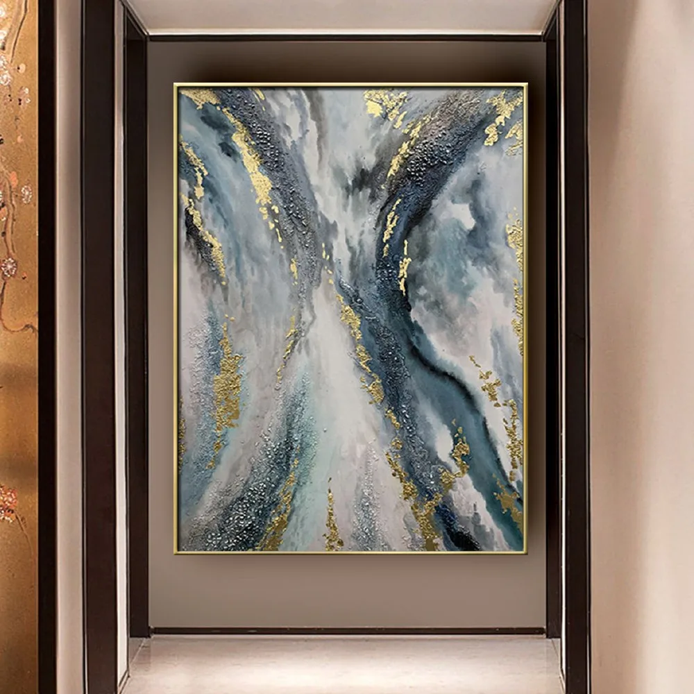 Hot sale large size oil painting hand-painted gravel texture wall painting abstract gold foil line canvas painting home decor
Hot sale large size oil painting hand-painted gravel texture wall painting abstract gold foil line canvas painting home decor