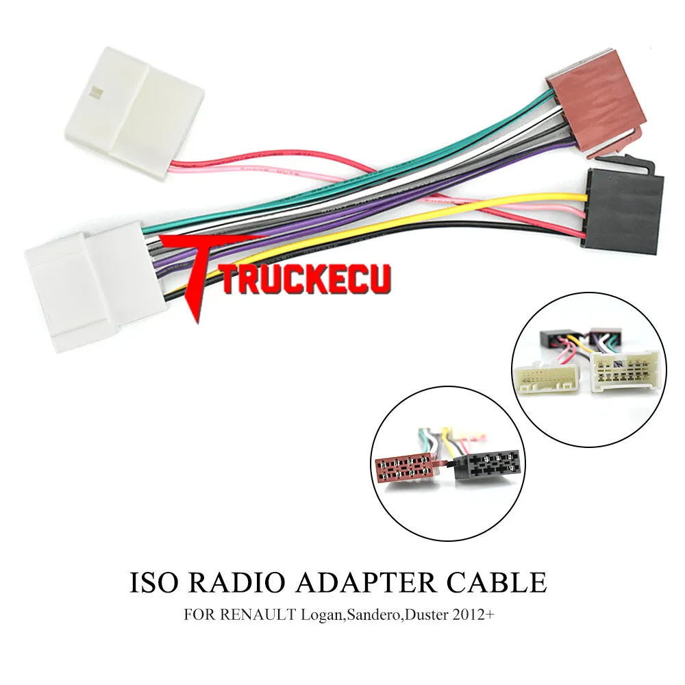 12-043 ISO радио кабель адаптера для RENAULT Logan Sandero Duster 2012 + | Автомобили и мотоциклы