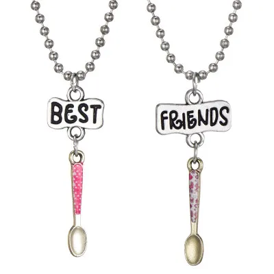 2PCS/Set, Spoon Necklace, 45cm Necklace Chian, Best Friends Necklaces, Stereo soft simulation Imitation Necklace
2PCS/Set, Spoon Necklace, 45cm Necklace Chian, Best Friends Necklaces, Stereo soft simulation Imitation Necklace