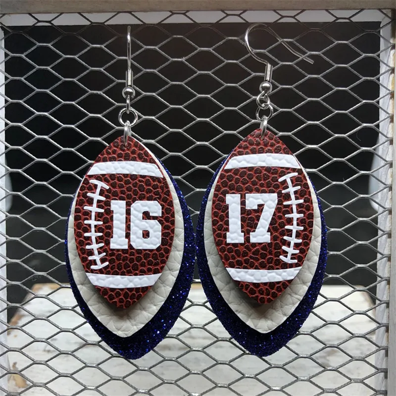 Football Earrings | Faux Leather | Customizable Team Colors | Add Number | Made To Order | Personalized | Gift | Mom
Football Earrings | Faux Leather | Customizable Team Colors | Add Number | Made To Order | Personalized | Gift | Mom