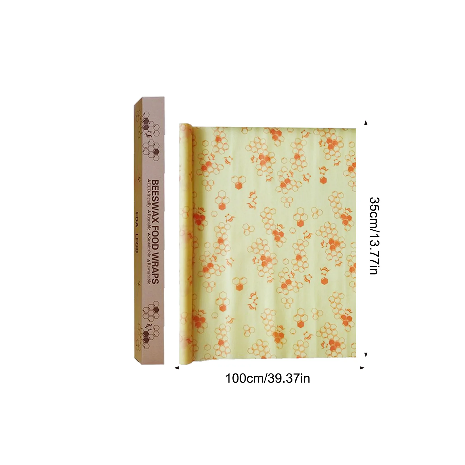 30*100cm Reusable Bee Beeswax Wrap Bees Wax Food Wraps Beeswax Wrap Cloth Fresh Keeping Sets Food Sealed Fresh-keeping Cover
30*100cm Reusable Bee Beeswax Wrap Bees Wax Food Wraps Beeswax Wrap Cloth Fresh Keeping Sets Food Sealed Fresh-keeping Cover
