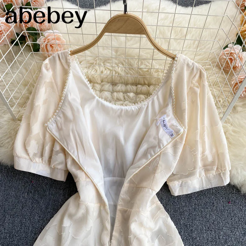 Women Sweet French Lace Dress Square Collar Short Sleeve Sashes A-line Dresses Summer Fashion Streetwear Midi Dress
Women Sweet French Lace Dress Square Collar Short Sleeve Sashes A-line Dresses Summer Fashion Streetwear Midi Dress