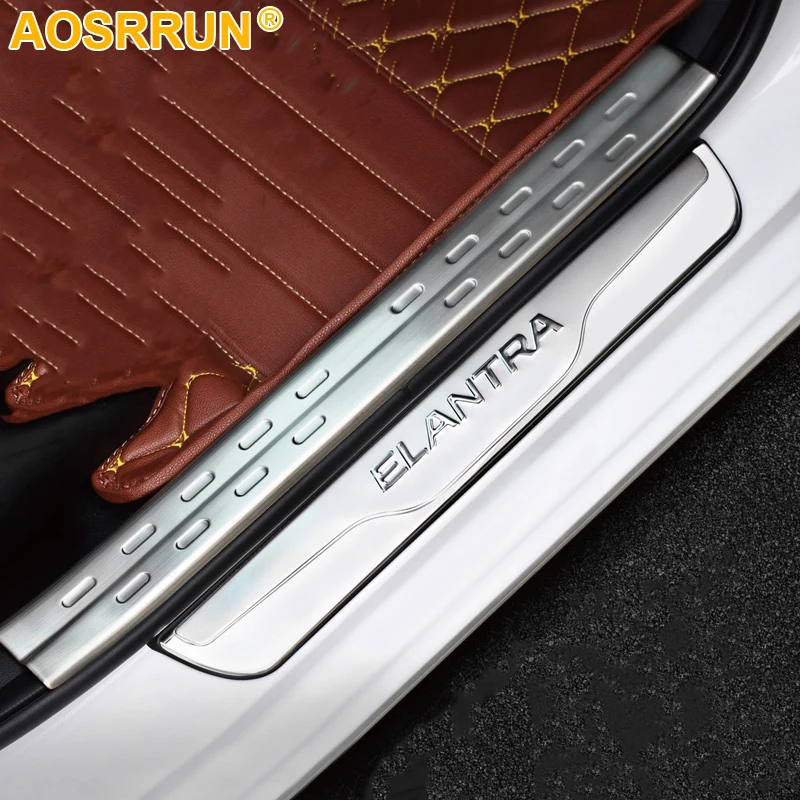 AOSRRUN Stainless Steel Side Door Sill Scuff Plate car Accessories For 2012 2013 2014 Hyundai Elantra
AOSRRUN Stainless Steel Side Door Sill Scuff Plate car Accessories For 2012 2013 2014 Hyundai Elantra