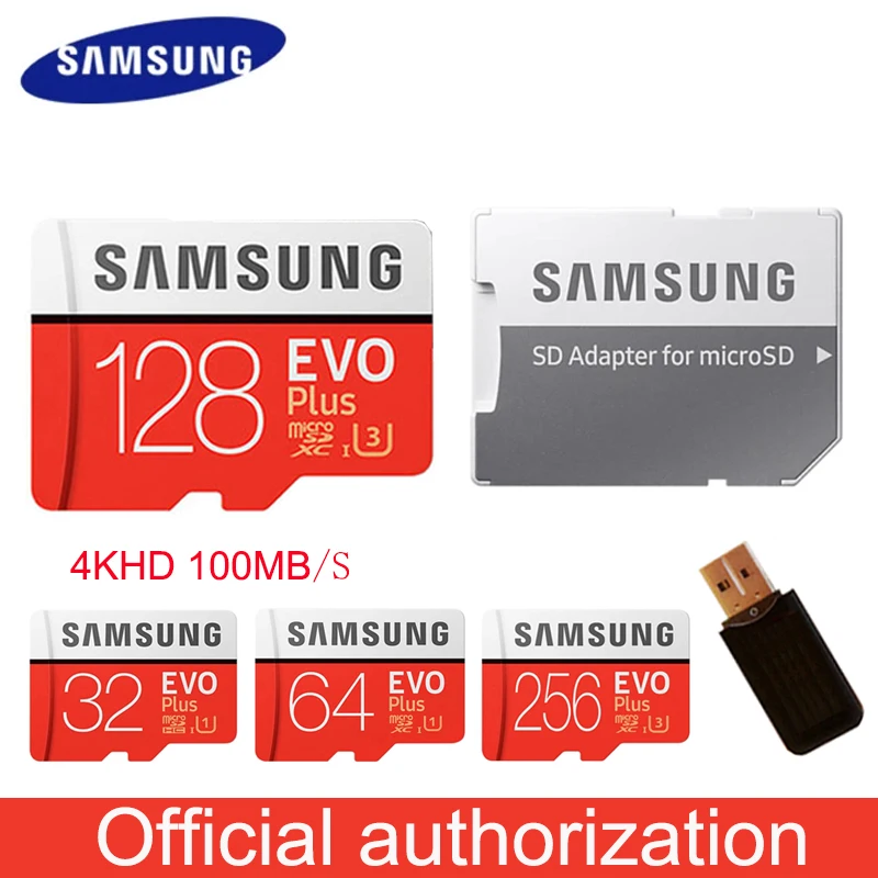 

SAMSUNG EVO Plus Micro SD Card 128GB 64GB 32GB 512GB 256GB Micro SD 128gb Flash Memory Card SD Memory U1 U3 4K Microsd TF Cards