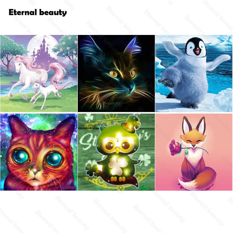 Diamond Painting Animals Diy Full Square Round Drill Cartoon Unicorn Cat Penguin Full Diamond Embroidery Cross Stitch Home Decor
Diamond Painting Animals Diy Full Square Round Drill Cartoon Unicorn Cat Penguin Full Diamond Embroidery Cross Stitch Home Decor