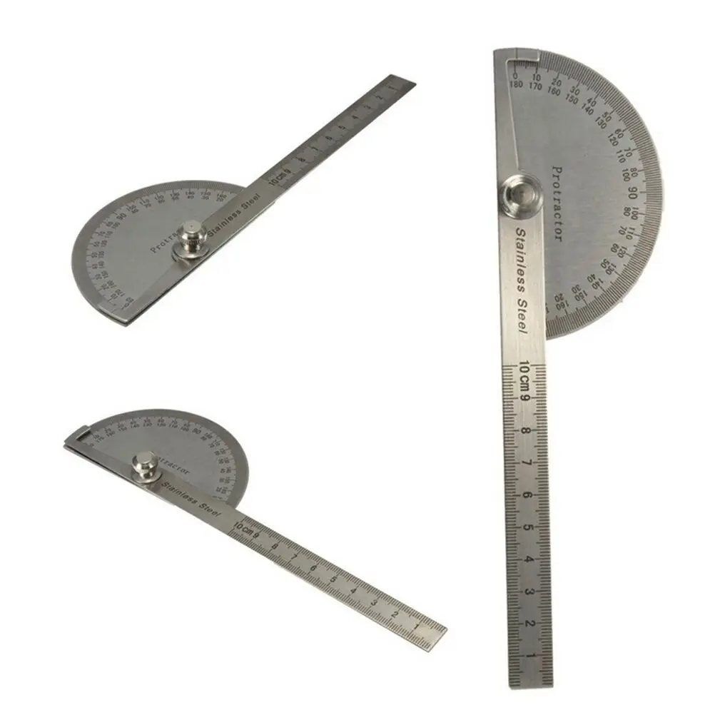 10cm Professional Measuring & Gauging Tools Protractor 0-180 degrees Stainless Steel Round Head Ruler
10cm Professional Measuring & Gauging Tools Protractor 0-180 degrees Stainless Steel Round Head Ruler