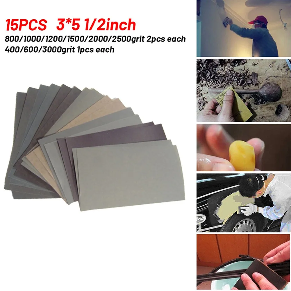 Hot New High Quality Sandpaper Sheets Accessories Replace Replacement 400-3000GRIT 3*5 1/2inch Car Body Ceramic
Hot New High Quality Sandpaper Sheets Accessories Replace Replacement 400-3000GRIT 3*5 1/2inch Car Body Ceramic