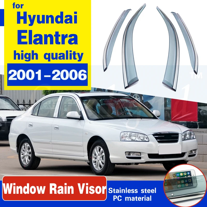 Side Window Deflectors For Hyundai Elantra 2001 2002 2003 2004 2005 2006 Smoke Window visor Sun Rain Guards Weather Shield
Side Window Deflectors For Hyundai Elantra 2001 2002 2003 2004 2005 2006 Smoke Window visor Sun Rain Guards Weather Shield