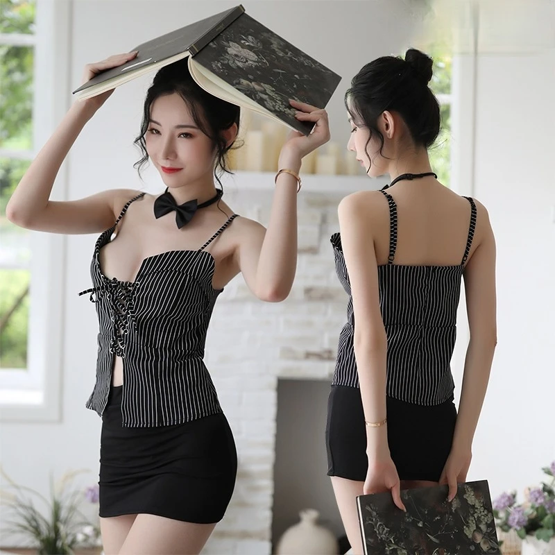 Sexy LingerieSexy Lingerie Sexy Secretary Dress Women's Cross Strap Elastic Hip Skirt Seductive Set
Sexy LingerieSexy Lingerie Sexy Secretary Dress Women's Cross Strap Elastic Hip Skirt Seductive Set