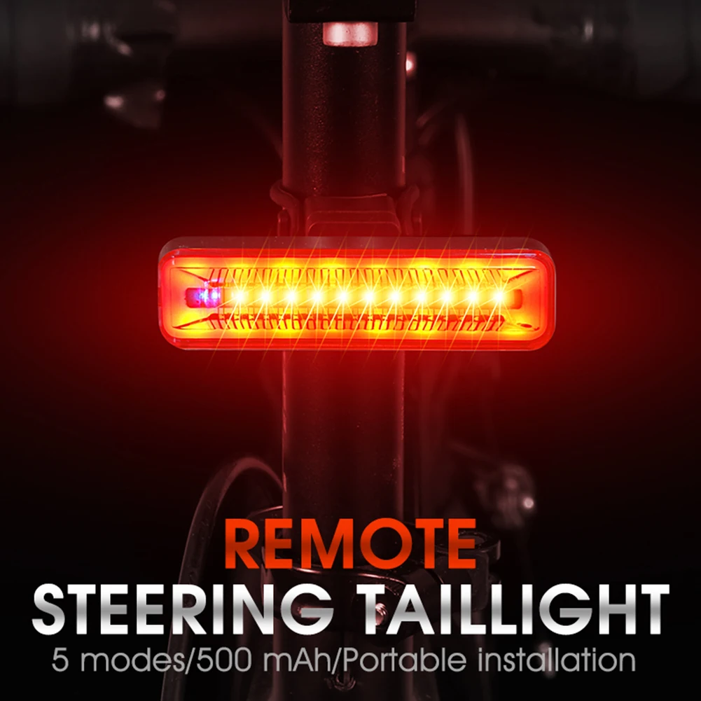 Mountain Bike Taillight Remote Turn Signal Bicycle Taillight USB Rechargeable MTB Bike Cycling Rear LED Safety Warning Lamp 
Mountain Bike Taillight Remote Turn Signal Bicycle Taillight USB Rechargeable MTB Bike Cycling Rear LED Safety Warning Lamp