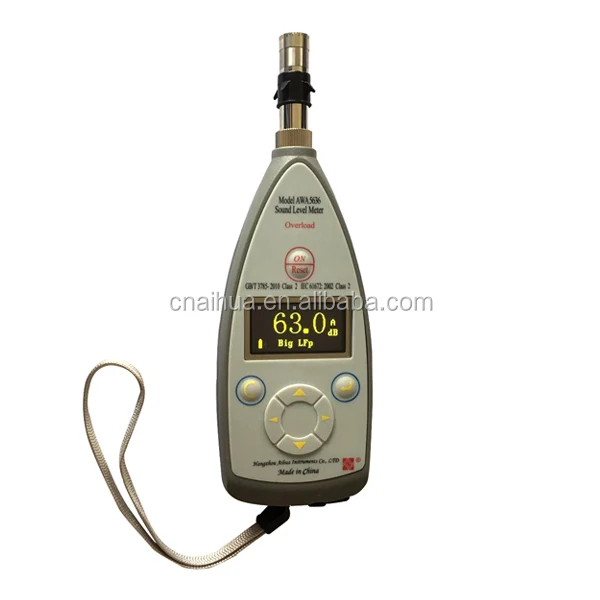 Measurement Range 30~130dBA model AWA 5636-2 digital Integrating sound level meter Class 2
Measurement Range 30~130dBA model AWA 5636-2 digital Integrating sound level meter Class 2