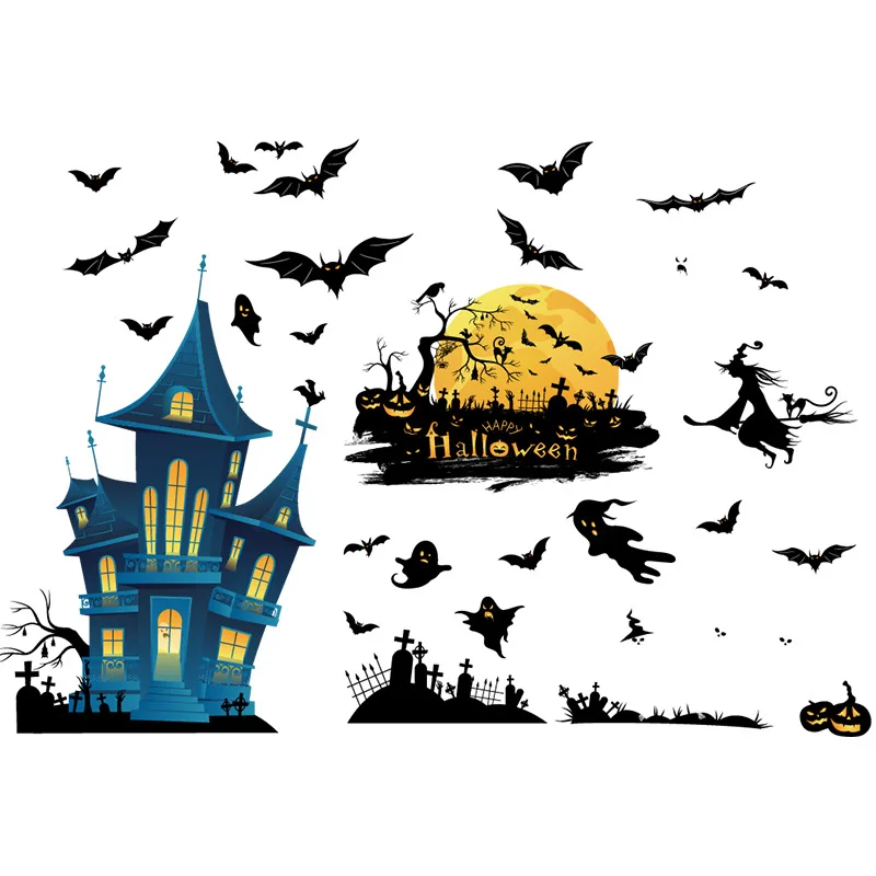 Halloween Glass Door Stickers Window Cute Skull Spider Bat Horror Ghost Mirror Stickers Happy Halloween Decor For Home 2021
Halloween Glass Door Stickers Window Cute Skull Spider Bat Horror Ghost Mirror Stickers Happy Halloween Decor For Home 2021