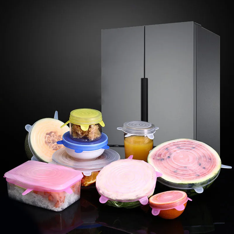 Silicone Fresh Keeping Cover Lids Reusable Food Wrap Film Elastic Stretch Seal Transparent Cover Kitchen Accessories Food Lids
Silicone Fresh Keeping Cover Lids Reusable Food Wrap Film Elastic Stretch Seal Transparent Cover Kitchen Accessories Food Lids