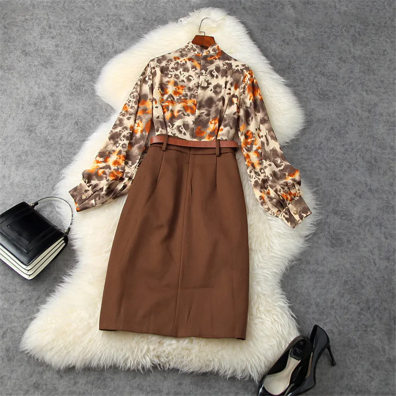 Lady Fashion Spring Long Sleeve Leopard Print Patchwork Dress Woman Clothes Bow Collar Vintage Vestidos Office Pencil Festa
Lady Fashion Spring Long Sleeve Leopard Print Patchwork Dress Woman Clothes Bow Collar Vintage Vestidos Office Pencil Festa