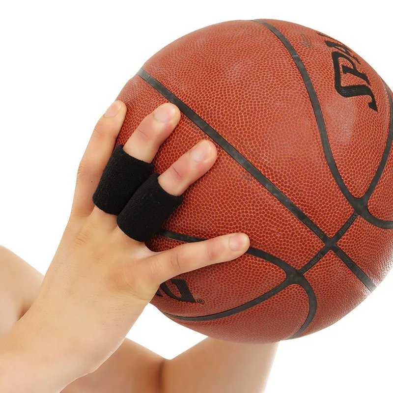 

10Pcs Basketball Elastic Finger Protector Stretchy Finger Brace Surport Wrap Fitness Arthritis Band Guard Elastic Sports Aid