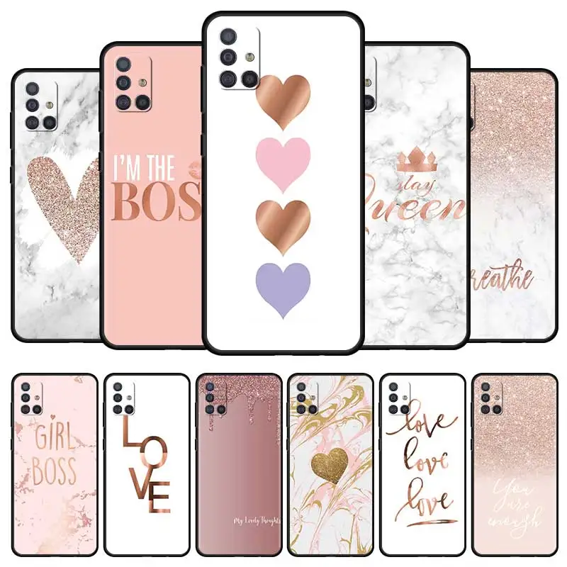 Love Heart Gold Rose Marble Silicone Phone Case For Samsung Galaxy A51 A21s A71 A12 A31 A52 A41 A32 A72 5G A02s A11 A02 Cover
Love Heart Gold Rose Marble Silicone Phone Case For Samsung Galaxy A51 A21s A71 A12 A31 A52 A41 A32 A72 5G A02s A11 A02 Cover