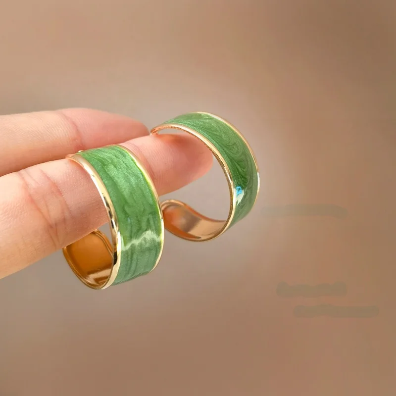 925 Silver Needle Modern Jewelry Hoop Earrings Popular Gold Color Vintage Temperament Green Earrings For Women Party Gifts
925 Silver Needle Modern Jewelry Hoop Earrings Popular Gold Color Vintage Temperament Green Earrings For Women Party Gifts