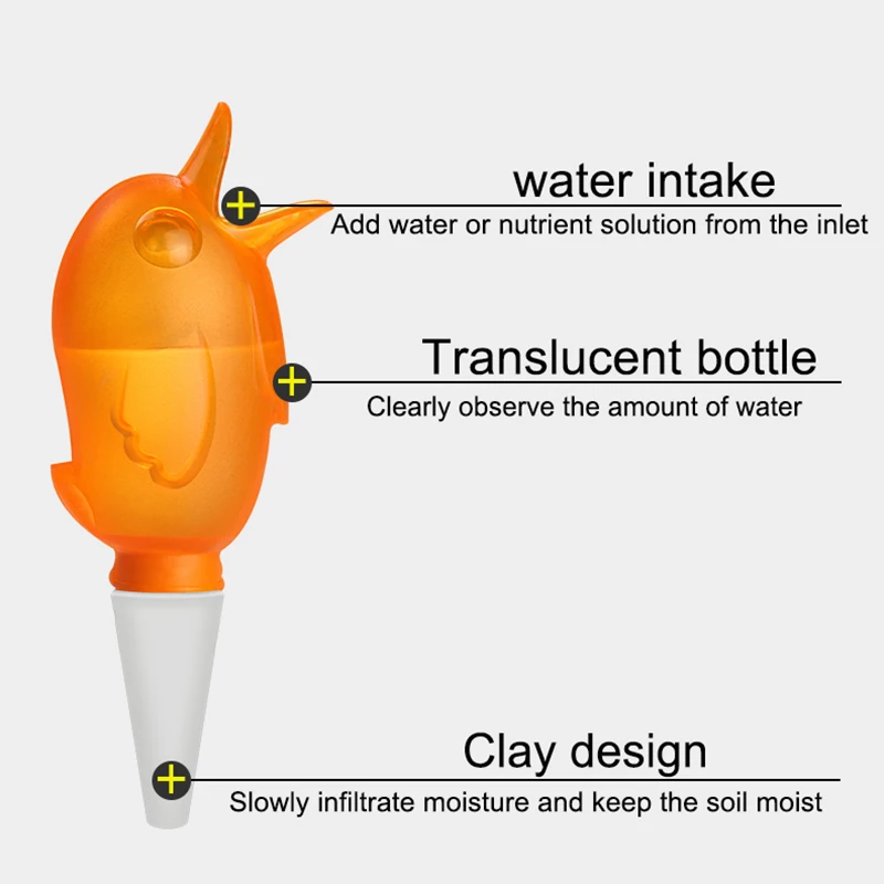 Garden Automatic Watering Tool Cute Birds Indoor Drip Irrigation Watering System Potted Plant Waterers Spike for Houseplant II
Garden Automatic Watering Tool Cute Birds Indoor Drip Irrigation Watering System Potted Plant Waterers Spike for Houseplant II