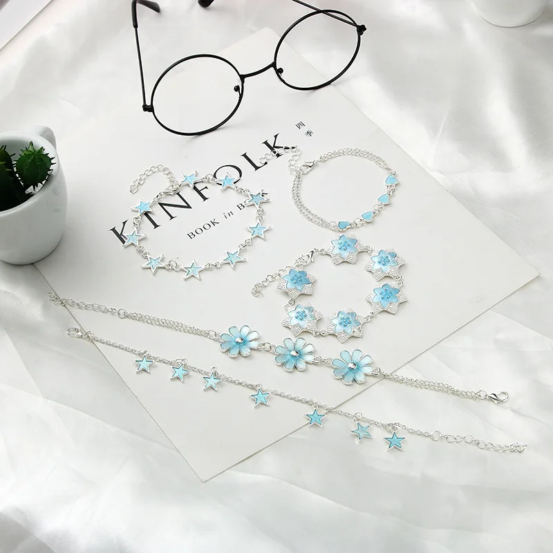 2021 Korean New Fashion Bracelet For Women Boho High Quality Hand Chain Jewelry Geometric Stars Bangle Heart Charm Bracelet
2021 Korean New Fashion Bracelet For Women Boho High Quality Hand Chain Jewelry Geometric Stars Bangle Heart Charm Bracelet