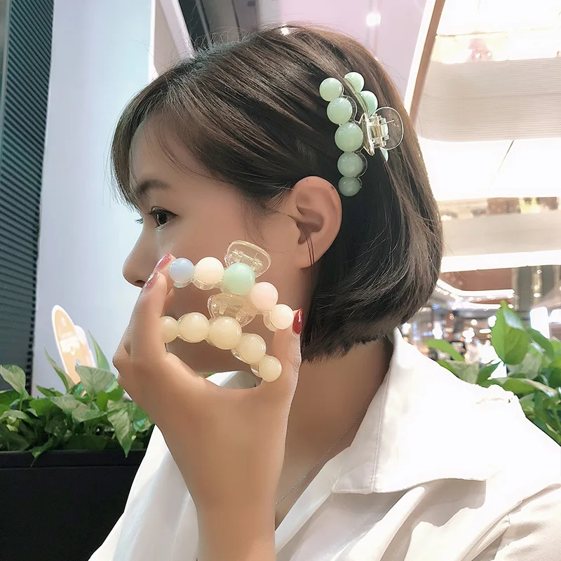 NEW Elegant Color Beads Hair Claws for Women Hairpins Shiny Crystal Rhinestone Flower Hair Clips Hair Crab Accessories
NEW Elegant Color Beads Hair Claws for Women Hairpins Shiny Crystal Rhinestone Flower Hair Clips Hair Crab Accessories