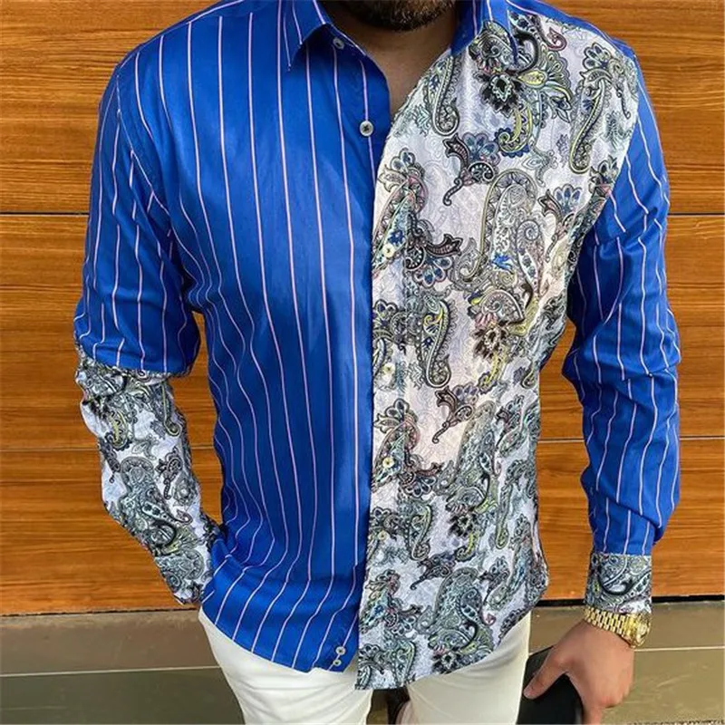 New Mens Shirts Striped Shirt Man Stealth Buckle Shirt Casual Tops Autumn Man Long Sleeve Shirt Fashion Homme Clothing Wholesale
New Mens Shirts Striped Shirt Man Stealth Buckle Shirt Casual Tops Autumn Man Long Sleeve Shirt Fashion Homme Clothing Wholesale