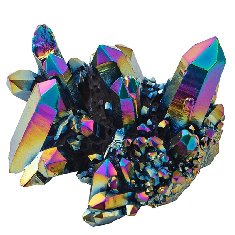 Natural Plating Colorful Crystal Cluster Feng Shui Ornaments Desktop Decoration Column Rock Mineral Specimen Home Decor 28GF
Natural Plating Colorful Crystal Cluster Feng Shui Ornaments Desktop Decoration Column Rock Mineral Specimen Home Decor 28GF