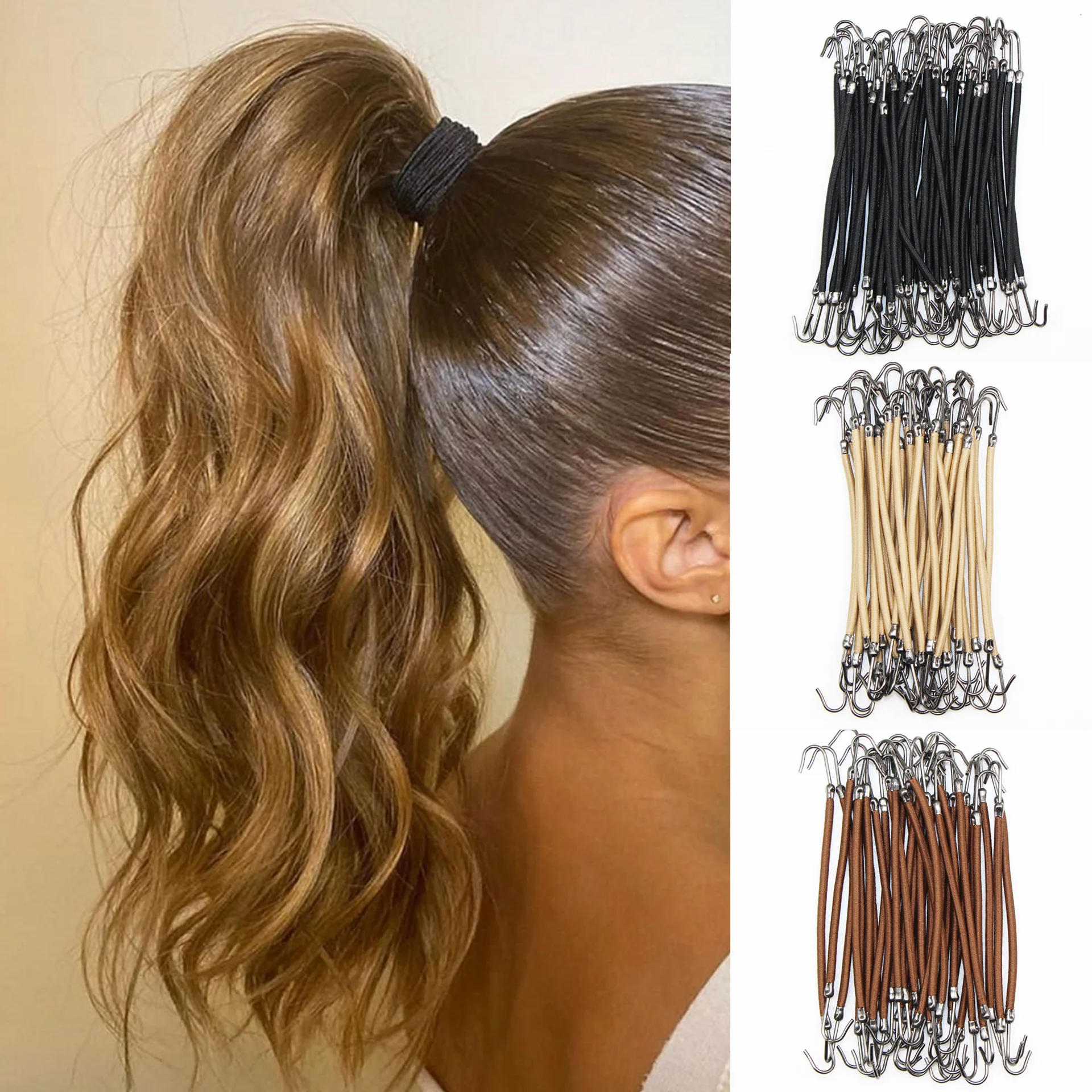 5/10pcs Ponytail Rubber Elastic Hook Hair Bands For Women Gum Hooks Hair Accessories Hair Ties Styling Tools Holder Bungee Bands
5/10pcs Ponytail Rubber Elastic Hook Hair Bands For Women Gum Hooks Hair Accessories Hair Ties Styling Tools Holder Bungee Bands