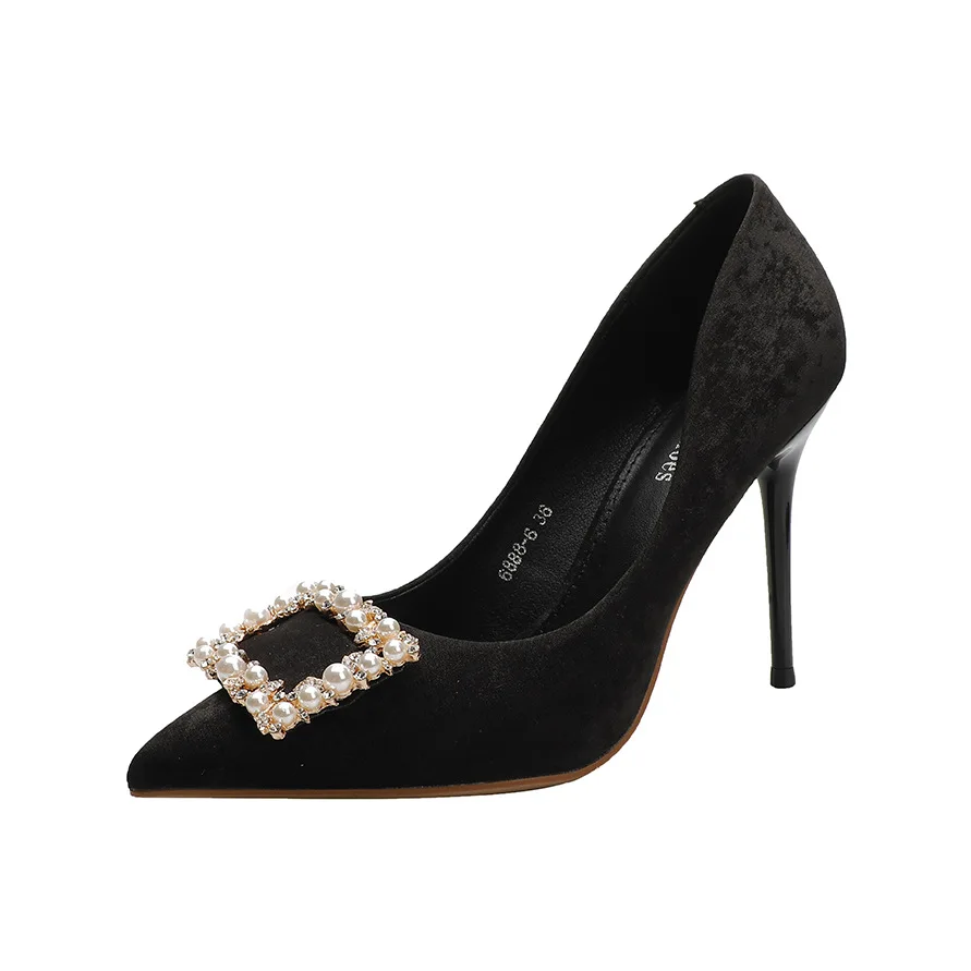 Elegant Pointed Toe Pearl Stilettos Office Shoes Ladies Spring Fall 2021 Shallow Mouth High Heels Shoes Women Daily
Elegant Pointed Toe Pearl Stilettos Office Shoes Ladies Spring Fall 2021 Shallow Mouth High Heels Shoes Women Daily
