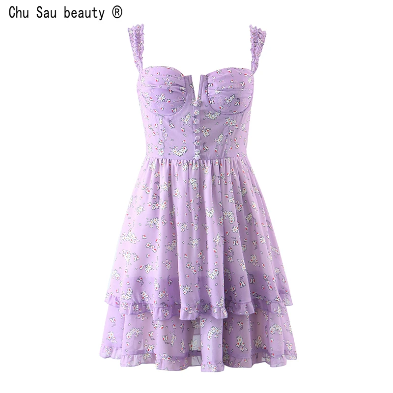 Spring New Fashion French Vintage Cottagecore Sweet Sexy Floral Print Folds Ruffle Holiday Style Strap Dress For Women Vestido
Spring New Fashion French Vintage Cottagecore Sweet Sexy Floral Print Folds Ruffle Holiday Style Strap Dress For Women Vestido