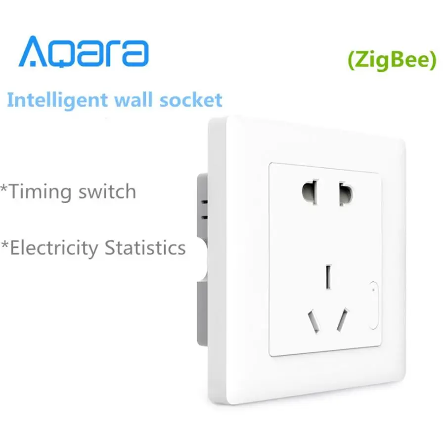 Aqara Smart wall Socket,ZigBee wifi Remotel Control Wireless Switch Work for Xiaomi Smart home kits APP
Aqara Smart wall Socket,ZigBee wifi Remotel Control Wireless Switch Work for Xiaomi Smart home kits APP