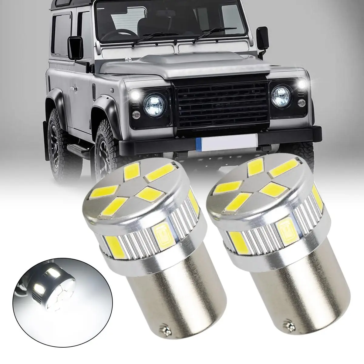2pcs For Land Rover Defender 2.5 207 R5W 11-LED Xenon White Side Lights Upgrade Bulbs Parking Head Light Lamp
2pcs For Land Rover Defender 2.5 207 R5W 11-LED Xenon White Side Lights Upgrade Bulbs Parking Head Light Lamp