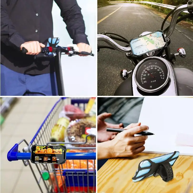 High Quality Silicone Bicycle Phone Holder For iPhone Universal Motorcycle Bike Stand GPS Bracket For 4.0-6.3inch Mobile Phone
High Quality Silicone Bicycle Phone Holder For iPhone Universal Motorcycle Bike Stand GPS Bracket For 4.0-6.3inch Mobile Phone