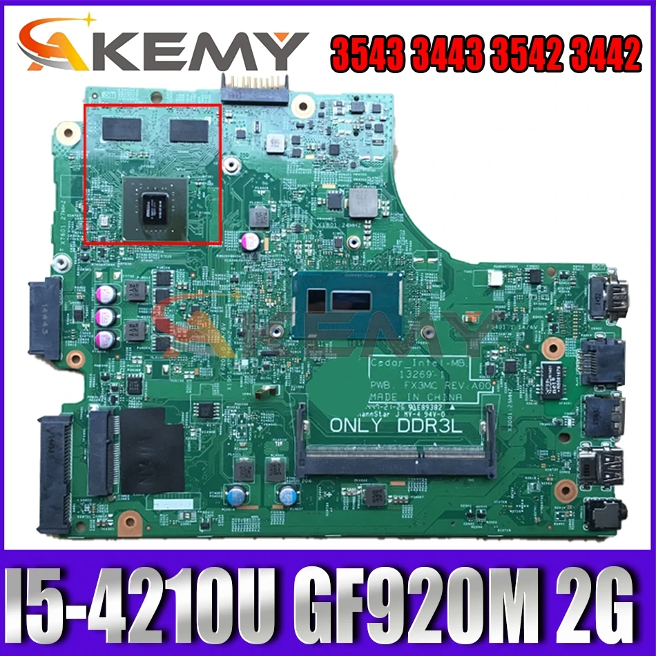 Абсолютно Новый I5-4210U GF920M 2G для DELL Inspiron 3543 3443 3542 3442 материнская плата 13269-1 FX3MC CN-066KRV 66KRV материнская плата 100% тест
Абсолютно Новый I5-4210U GF920M 2G для DELL Inspiron 3543 3443 3542 3442 материнская плата 13269-1 FX3MC CN-066KRV 66KRV материнская плата 100% тест