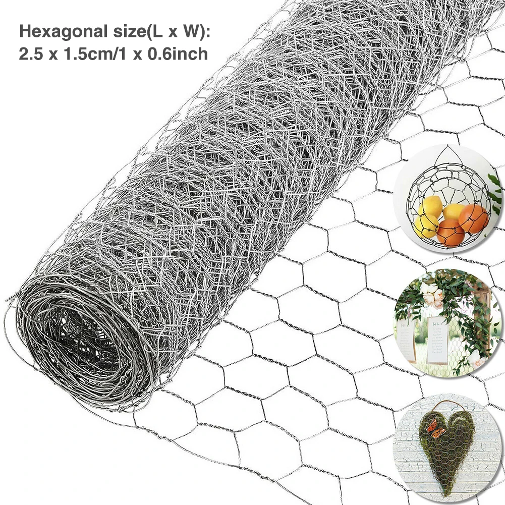 Protective Galvanized Hexagonal Outdoor Garden Plants Yard Home Decor Frame Chicken Fence Lightweight DIY Wire Netting Sturdy
Protective Galvanized Hexagonal Outdoor Garden Plants Yard Home Decor Frame Chicken Fence Lightweight DIY Wire Netting Sturdy