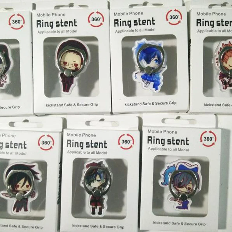1 Pcs New Anime Black Butler Finger Ring Mobile Phone Stand Holders Acrylic 360 Degree Ring Stent Figure Toys Gift
1 Pcs New Anime Black Butler Finger Ring Mobile Phone Stand Holders Acrylic 360 Degree Ring Stent Figure Toys Gift