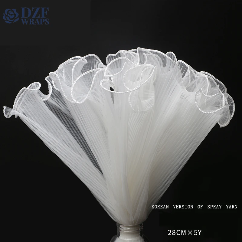 5 Yard Korean Style Waves Gauze Flower Bouquets Wrapping Paper Mesh Gift Packaging Wraps Roll Florist Decoration Craft Supplies
5 Yard Korean Style Waves Gauze Flower Bouquets Wrapping Paper Mesh Gift Packaging Wraps Roll Florist Decoration Craft Supplies