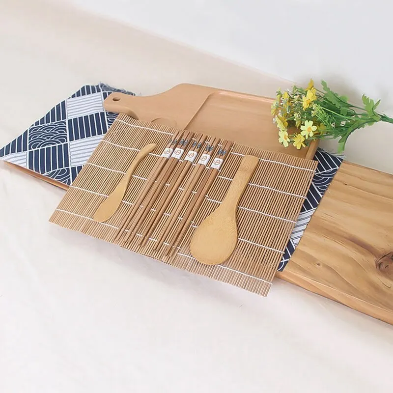Sushi Mold Cooking Set for Sushi Roll Cooking 9pcs/set DIY Sushi Maker Set Rice Mold Kitchen Sushi Making Tool
Sushi Mold Cooking Set for Sushi Roll Cooking 9pcs/set DIY Sushi Maker Set Rice Mold Kitchen Sushi Making Tool
