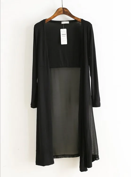 Women Thin Kimono Cardigan Long Sleeve Loose Asymmetric Long Cardigan Women Outerwear Black/White Cardigan Women
Women Thin Kimono Cardigan Long Sleeve Loose Asymmetric Long Cardigan Women Outerwear Black/White Cardigan Women