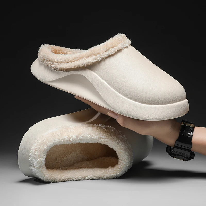 Winter Warm Waterproof Slippers Men Shoes Plush Lining Thick Sole Outdoor Indoor Slippers Women Home Garden Slides Unisex Mules
Winter Warm Waterproof Slippers Men Shoes Plush Lining Thick Sole Outdoor Indoor Slippers Women Home Garden Slides Unisex Mules