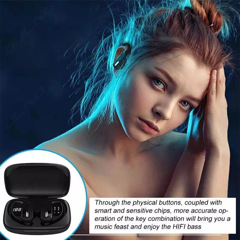 TWS Wireless Earphones Sports LED Display Bluetooth-Compatible 5.1 Headphones HiFi Stereo Earbuds Waterproof Headsets With Mic
TWS Wireless Earphones Sports LED Display Bluetooth-Compatible 5.1 Headphones HiFi Stereo Earbuds Waterproof Headsets With Mic