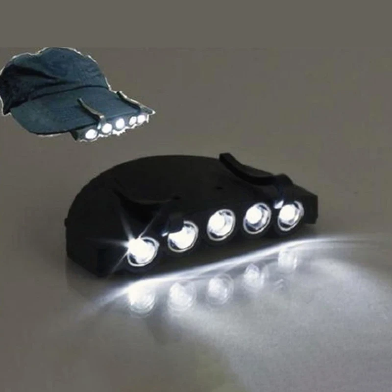 1PC Night Safe Clip-on 5 Leds Head Cap/Hat Brim Light Head Lamp Torch Fishing Camp Hunting Outdoor Lighting
1PC Night Safe Clip-on 5 Leds Head Cap/Hat Brim Light Head Lamp Torch Fishing Camp Hunting Outdoor Lighting