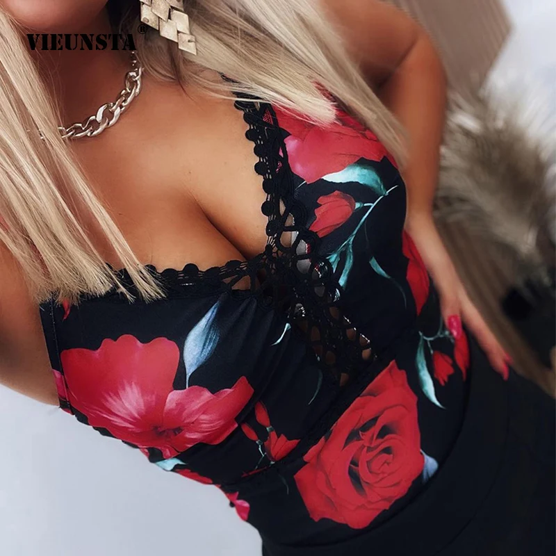 Women Sexy Lace Hollow Out V Neck Blouses Shirts Elegant Floral Print Sleeveless Tops Summer Fashion Sling Backless Slim Blusas
Women Sexy Lace Hollow Out V Neck Blouses Shirts Elegant Floral Print Sleeveless Tops Summer Fashion Sling Backless Slim Blusas